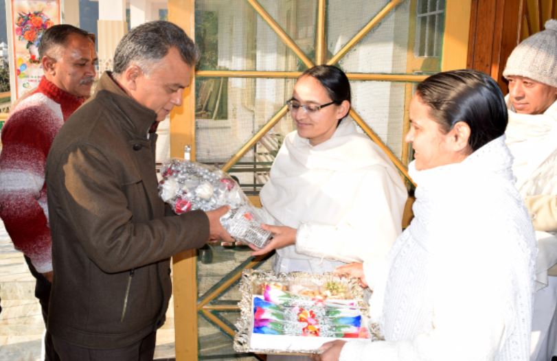 Mandi :- Urja Mantri Sh.Anil Sharma Visit Brahmakumaris centre Mandi
